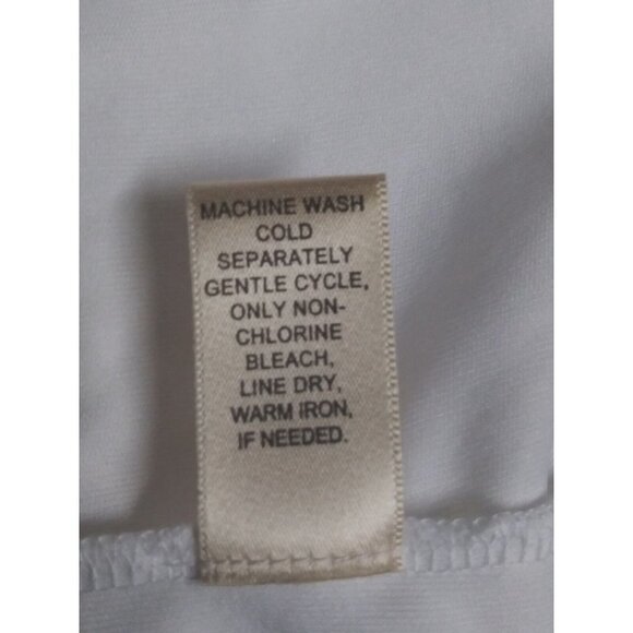 White skirt flare A-Line Cottagecore Boho eyelet lacy accents Modest gypsy - Picture 8 of 11